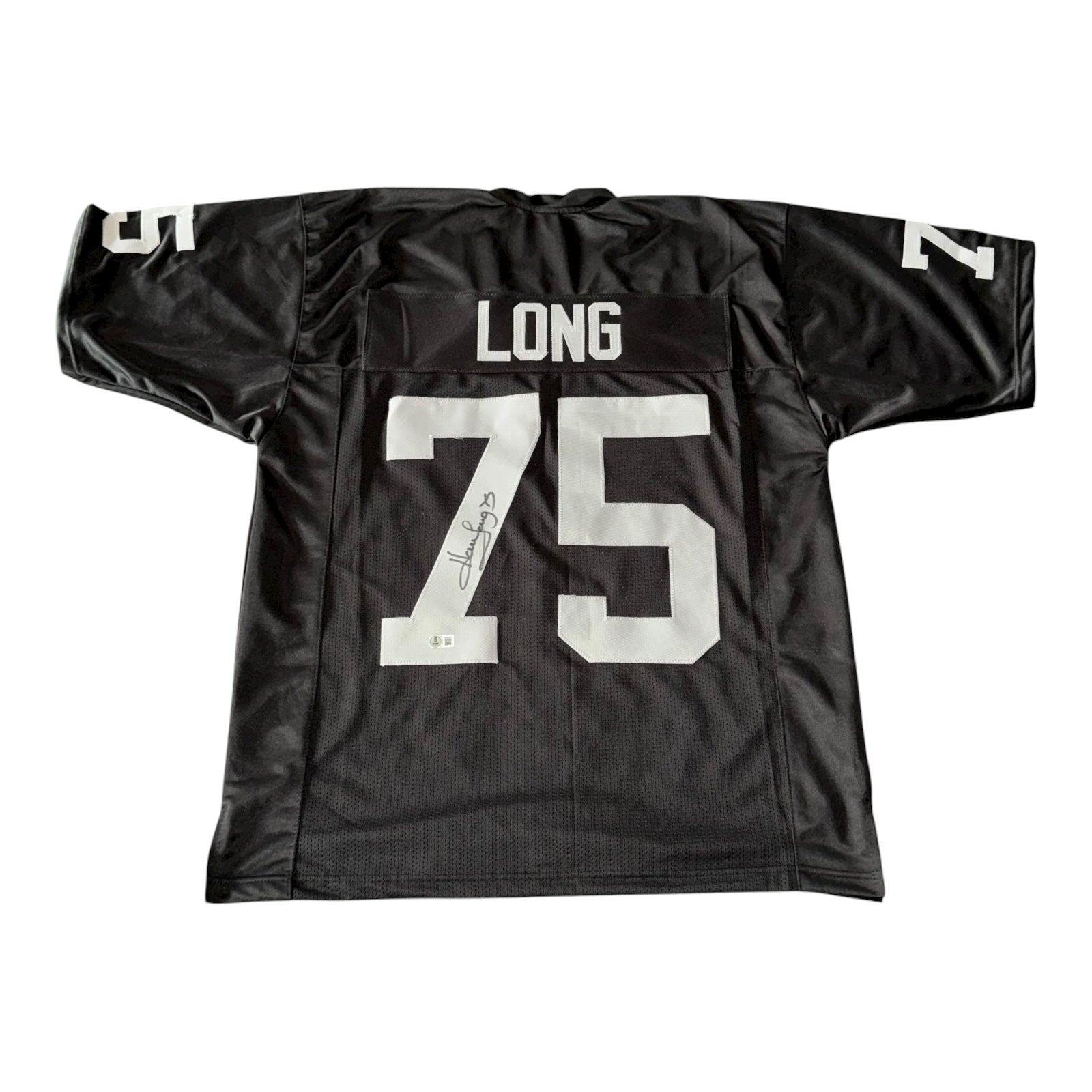 Howie Long Signed Raiders Custom Jersey Beckett Authenticated